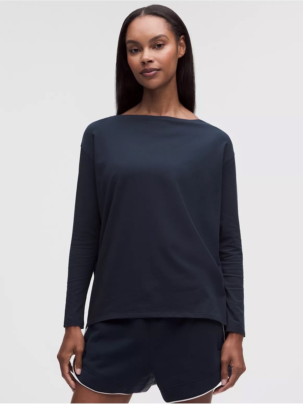 Lululemon Back In Action Organic Cotton-Blend Long-Sleeve Shirt